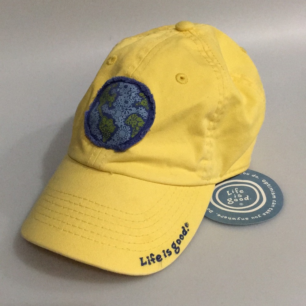 Life is Good World 🌎 Yellow Hat • SnapBack